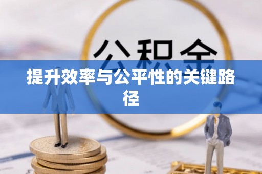 湾里提升效率与公平性的关键路径