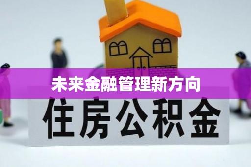 湾里未来金融管理新方向