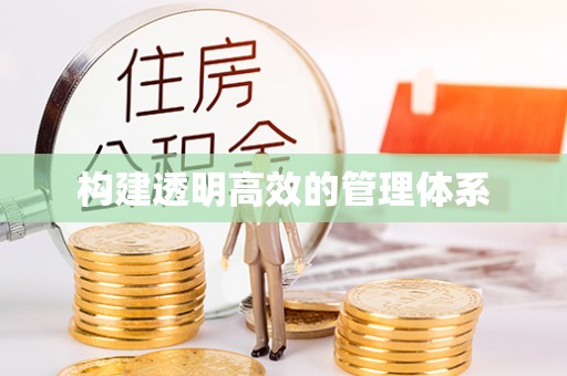 湾里构建透明高效的管理体系