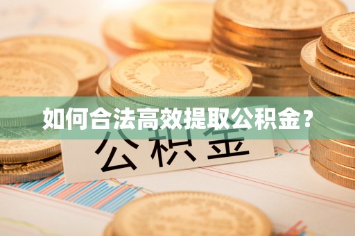 湾里如何合法高效提取公积金？