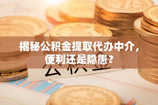 湾里揭秘公积金提取代办中介，便利还是隐患？