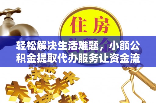 湾里轻松解决生活难题，小额公积金提取代办服务让资金流动更便捷