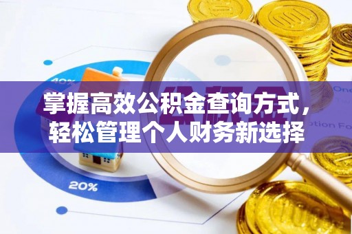 湾里掌握高效公积金查询方式，轻松管理个人财务新选择