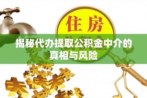 湾里揭秘代办提取公积金中介的真相与风险