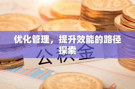 湾里优化管理，提升效能的路径探索