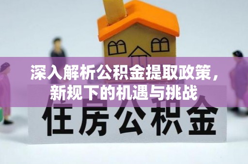 湾里深入解析公积金提取政策，新规下的机遇与挑战