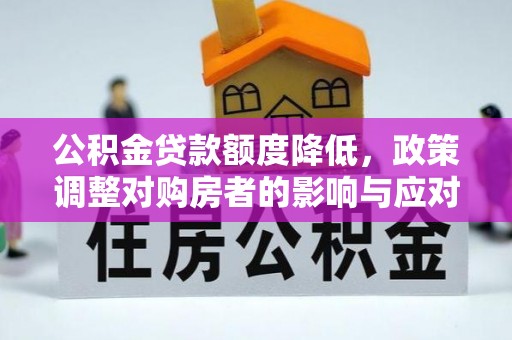 湾里公积金贷款额度降低，政策调整对购房者的影响与应对策略