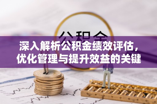 湾里深入解析公积金绩效评估，优化管理与提升效益的关键路径