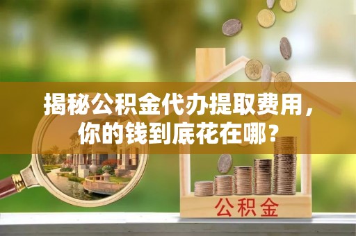 湾里揭秘公积金代办提取费用，你的钱到底花在哪？