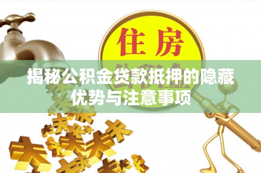 湾里揭秘公积金贷款抵押的隐藏优势与注意事项
