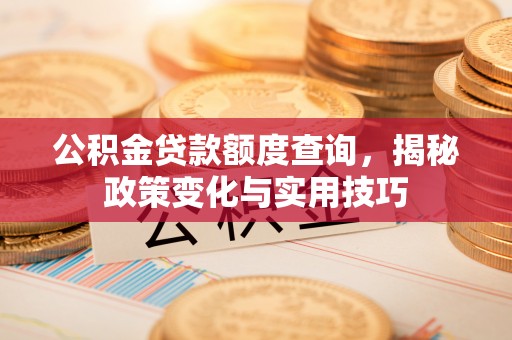 湾里公积金贷款额度查询，揭秘政策变化与实用技巧