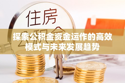 湾里探索公积金资金运作的高效模式与未来发展趋势