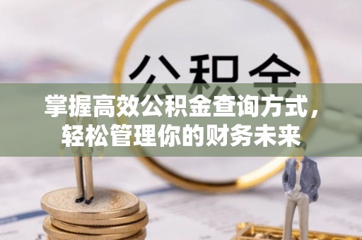湾里掌握高效公积金查询方式，轻松管理你的财务未来