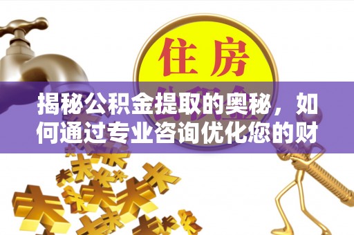 湾里揭秘公积金提取的奥秘，如何通过专业咨询优化您的财务规划