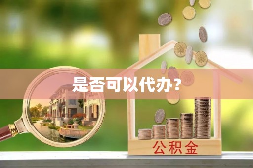 湾里是否可以代办？