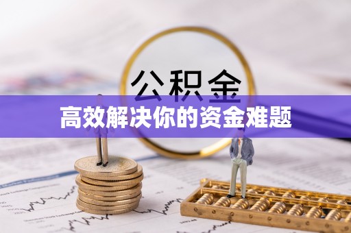 湾里高效解决你的资金难题
