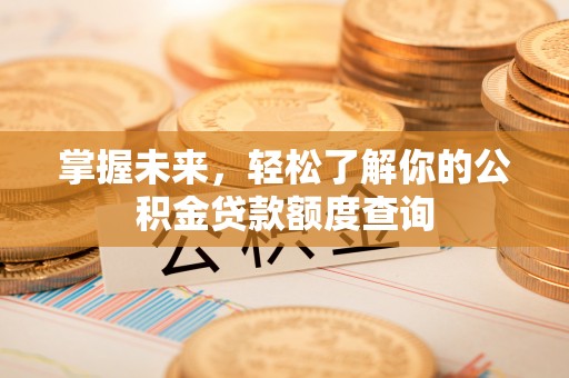 湾里掌握未来，轻松了解你的公积金贷款额度查询