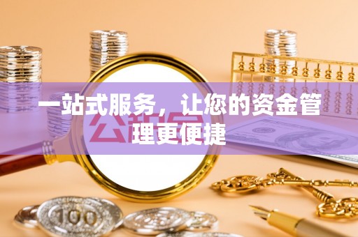 湾里一站式服务，让您的资金管理更便捷