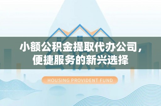 湾里小额公积金提取代办公司，便捷服务的新兴选择