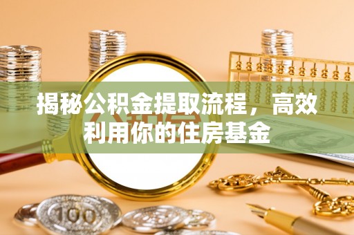 湾里揭秘公积金提取流程，高效利用你的住房基金