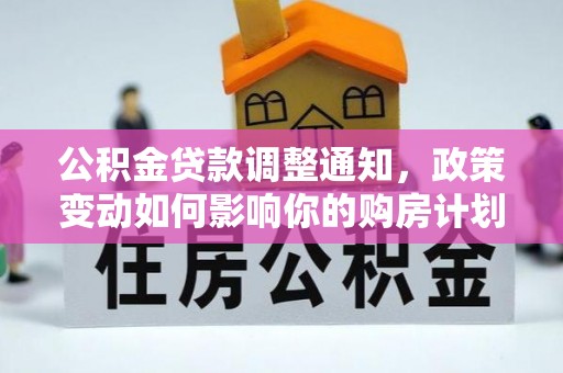 湾里公积金贷款调整通知，政策变动如何影响你的购房计划？